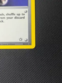 Energy Charge 1st Edition Rare Trainer Card Neo Genesis 85/111 - Image 5