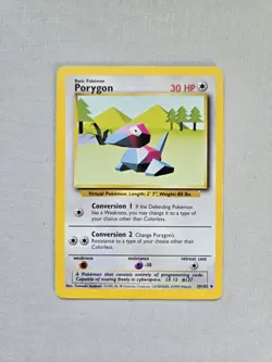 Pokemon TCG Porygon Base Set Uncommon Card 39/102 WOTC Vintage - Image 1