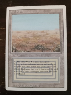 MTG Scrubland Revised Edition - Image 1