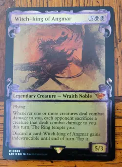 FOIL SCROLL SHOWCASE Witch-king of Angmar x1 MTG Lord of the Rings Near Mint NM - Image 1