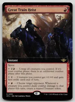 Great Train Heist (Extended Art) R Outlaws of Thunder Junction 331 NM - Image 1