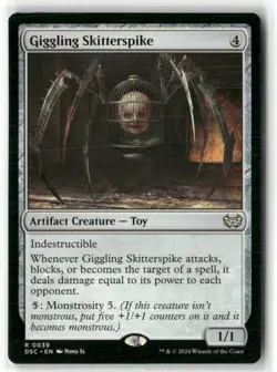 Giggling Skitterspike Commander Duskmourn MTG Magic NM - Image 1