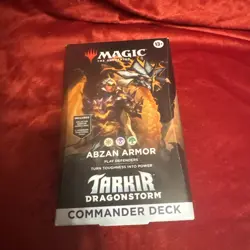 Magic the Gathering Tarkir Dragonstorm Abzan Armor Commander Deck NEW SEALED - Image 1