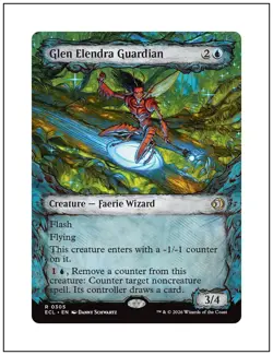 1x Glen Elendra Guardian, Showcase Art, Lorwyn Eclipsed, Magic MTG NM - Image 1