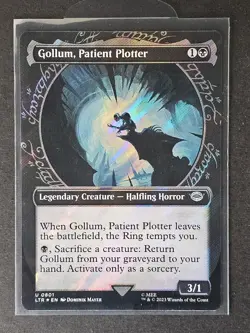 MTG Gollum, Patient Plotter Showcase Surge Foil U 801 UB: The Lord Of The Rings - Image 1