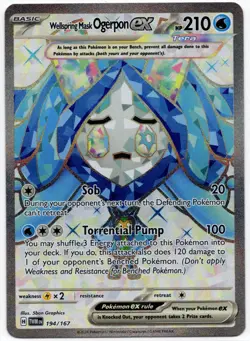 Pokemon - Wellspring Mask Ogerpon ex 194/167 Twilight Masquerade NM - Image 1