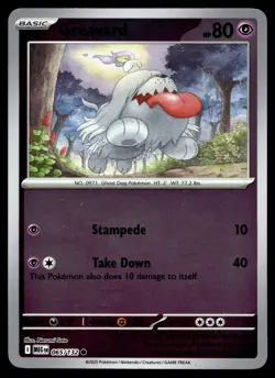 GREAVARD 065/132 COMMON MEGA EVOLUTION POKEMON REVERSE HOLO - Image 1