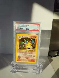 2000 POKEMON GAME BASE II #4 CHARIZARD-HOLO BASE II PSA 5 - Image 1