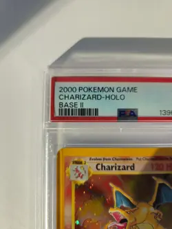 2000 POKEMON GAME BASE II #4 CHARIZARD-HOLO BASE II PSA 5 - Image 3