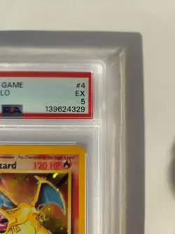 2000 POKEMON GAME BASE II #4 CHARIZARD-HOLO BASE II PSA 5 - Image 4
