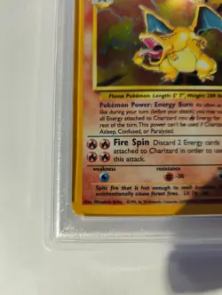 2000 POKEMON GAME BASE II #4 CHARIZARD-HOLO BASE II PSA 5 - Image 5