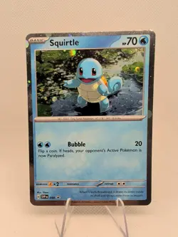 HD COSMOS HOLO Squirtle 048 - Pokemon 151 Black Star Promo (F) - Image 1