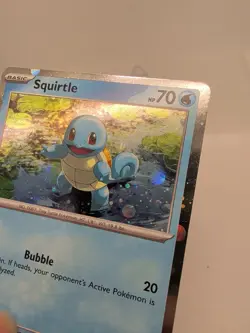 HD COSMOS HOLO Squirtle 048 - Pokemon 151 Black Star Promo (F) - Image 2