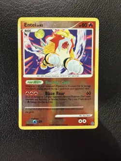 Pokemon TCG - Entei lv.43 4/132 Holo - Secret Wonders - LP - Image 1