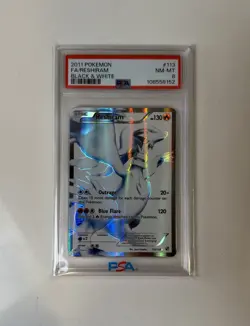 Pokemon Reshiram Full Art 113/114 Black & White Ultra Rare Holo PSA 8 2011 - Image 1