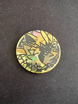 Zeraora Gold Cracked Ice Coin Holographic Pokemon TCG Exclusive Rare Flip Coin - Image 1