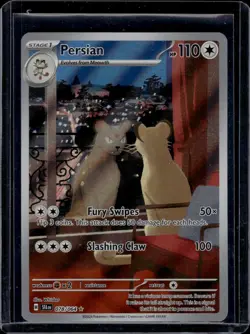 2024 Pokemon S&V Shrouded Fable Persian Illustration Rare #078/064 - Image 1
