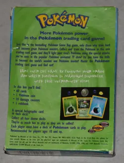 1999 Pokemon Overgrowth Theme Deck Original Box, Counters, Coin, Paperwork - Image 3