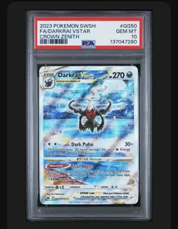 2023 Pokemon Crown Zenith # GG50 Darkrai V Star PSA 10 Gem Mint - Image 1