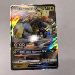 Pokemon TCG Kommo o GX SM71 Sun & Moon Black Star Promo Holo DMG - Image 1