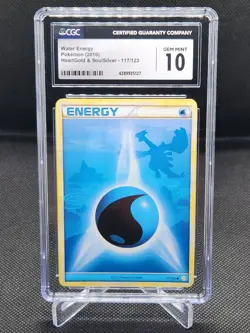Pokemon HeartGold & SoulSilver Water Energy (Lugia Art) 117/123 CGC Gem Mint 10 - Image 1