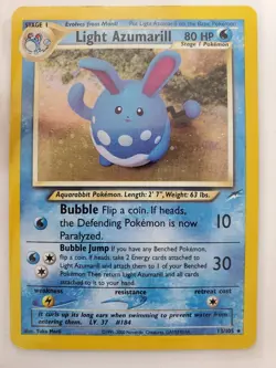 Light Azumarill 13/105 Neo Destiny Holo MP Pokemon TCG - Image 1