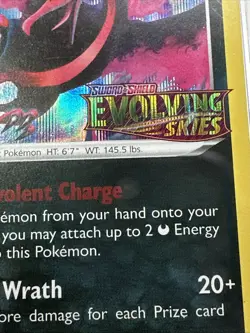 Galarian Moltres SWSH125 Evolving Skies Prerelease Promo Pokemon SWSH PSA 10 - Image 3
