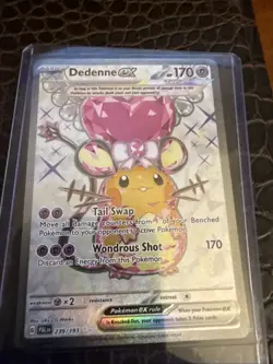 Pokemon TCG Dedenne EX 239/193 Paldea Evolved Ultra Rare Full Art Holo - Image 1