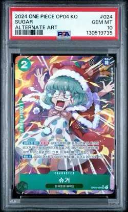 Sugar Alternate Art One Piece Op04-Kingdoms Of Intrigue 024 NM PSA 10 - Image 1