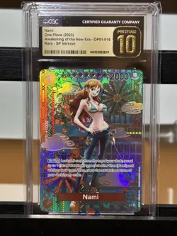 Pristine 10 CGC One Piece Nami Awakening of the New Era Alternate Art - Image 1