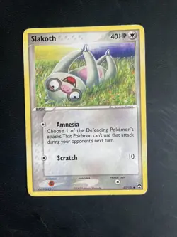 Slakoth 63/108 EX Power Keepers Pokemon Card Common PLAYED - Image 1