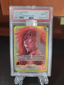 Kalgara OP08-098 Leader Alt Art One Piece Card PSA 10 Two Legends English - Image 1