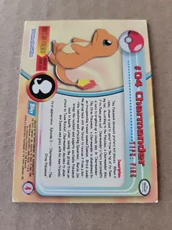 Reverse Holo Charmander And Regular Charizard Topps Blue Logo Pokemon Cards - Image 3