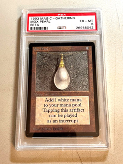 MOX PEARL / PSA 6 / Beta Edition / MTG Magic the Gathering / Card - Image 1