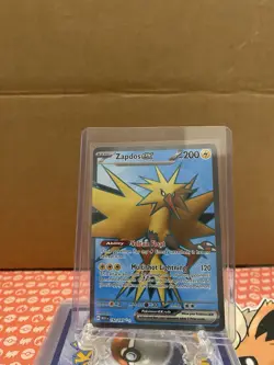 Pokemon TCG Zapdos EX Holo Ultra Rare Card 192/165 Scarlet & Violet 151 - Image 1