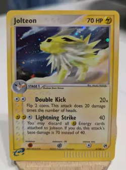 Pokemon TCG - Jolteon - EX Sandstorm Holo Rare Card 6/100 - NM Condition - Image 2