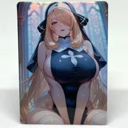 Pokemon Cynthia Goddess Anime Waifu ACG Foil Card - Image 1