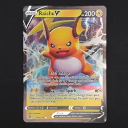 Pokemon TCG Card Raichu V 045/172 Brilliant Stars Ultra Rare Holo - NM - Image 1