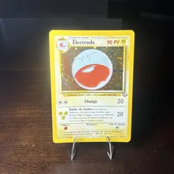 French Pokemon TCG Electrode Jungle 2/64 Holo Unlimited Holo Rare LP Card French - Image 1