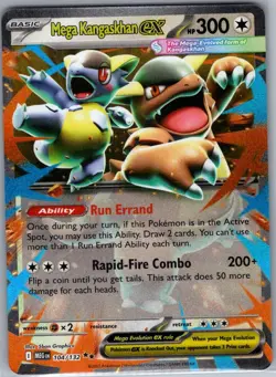 Mega Kangaskhan ex 104/132 ME01: Mega Evolution - Pokemon Card - NM - Image 1