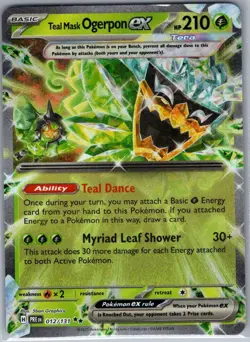 Teal Mask Ogerpon ex 012/131 SV: Prismatic Evolutions - Pokemon Card - NM - Image 1