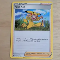POKE KID 173/202 POKEMON CARD (SWORD AND SHIELD SET) - Image 2