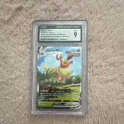 Pokemon Flareon VMAX CGC 9 Black Star Promo SWSH180 Holo Card PSA 9 - Image 1