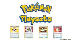 Pokemon Playsets Ultra Ball Trainer Item 4 Card Lot - Image 1