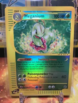 Pokemon TCG Meganium Reverse Holo Card 054/165 Expedition 2002 NM WOTC Vintage - Image 1