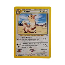 Furret 35/111 Neo Genesis Rare Pokemon Card WOTC Vintage - Image 1