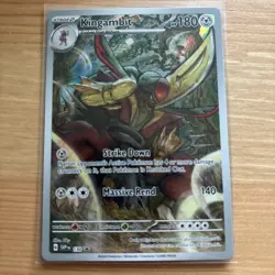 Pokemon Kingambit TCG SVP 130 Black Star Promo Card NM Condition - Image 1