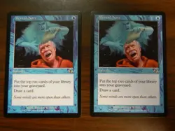 MTG Judgment Blue Common Mental Note x2 UNPLAYED Near Mint Cond - Image 1