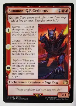 Summon: G.F. Cerberus Regular - #162 - Final Fantasy - MTG - US SELLER - Image 1