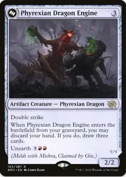 1 x Phyrexian Dragon Engine - The Brothers' War - LP - MTG - Image 1
